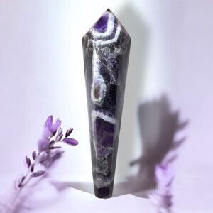 Dream Amethyst Crystal Meditation Scepter Wand‎